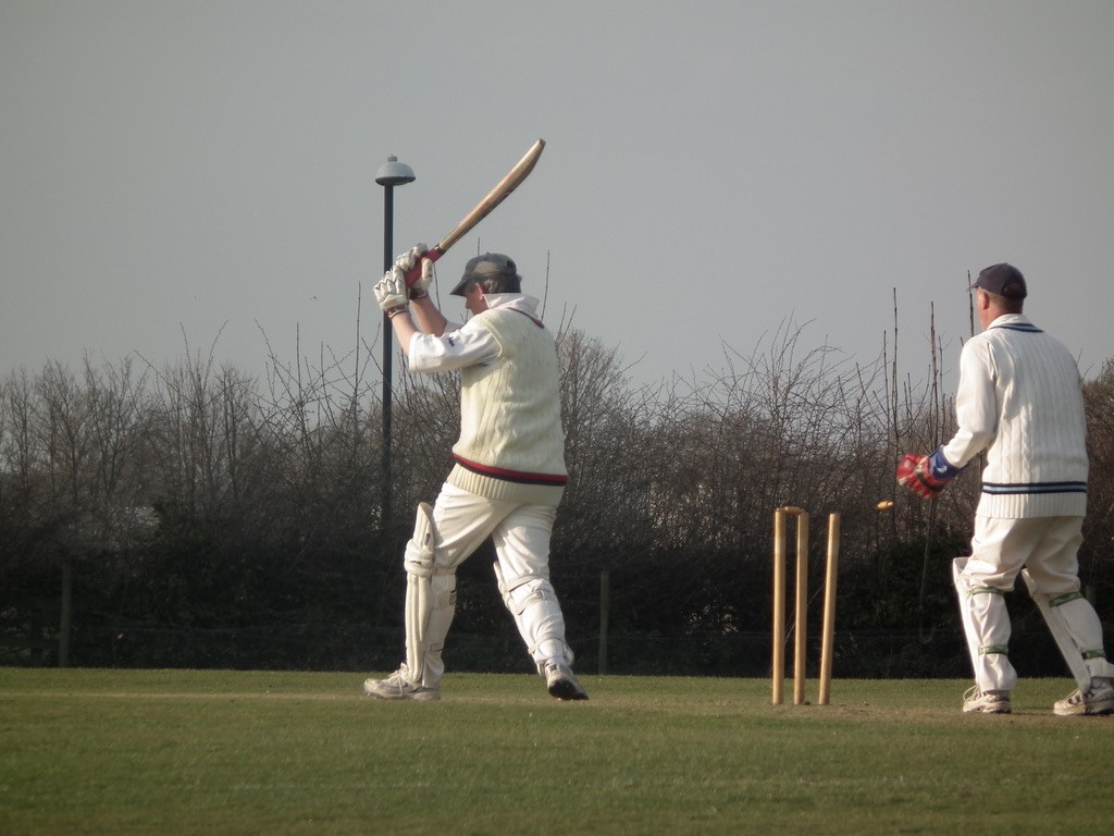 Rory playing cricket