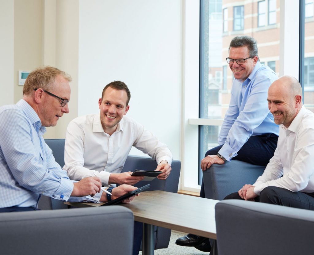 Team working together in Leeds